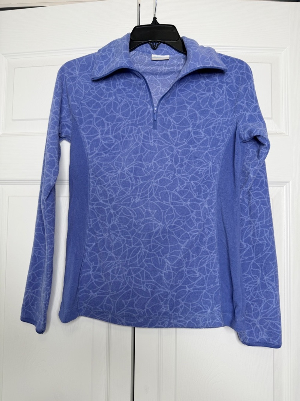 Columbia Women's Lake Aloha Half Zip Fleece Pullover Blue Purple Size XS
